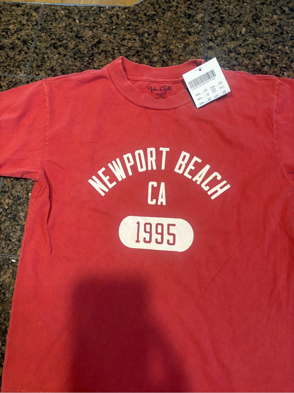 Brandy Melville faded red crewneck tee